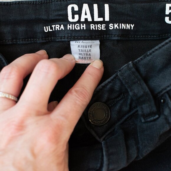 Ultra High Rise Skinny Distressed Jeans - Picture 4 of 8